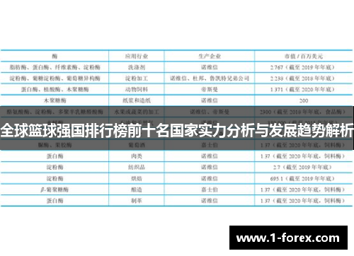 全球篮球强国排行榜前十名国家实力分析与发展趋势解析